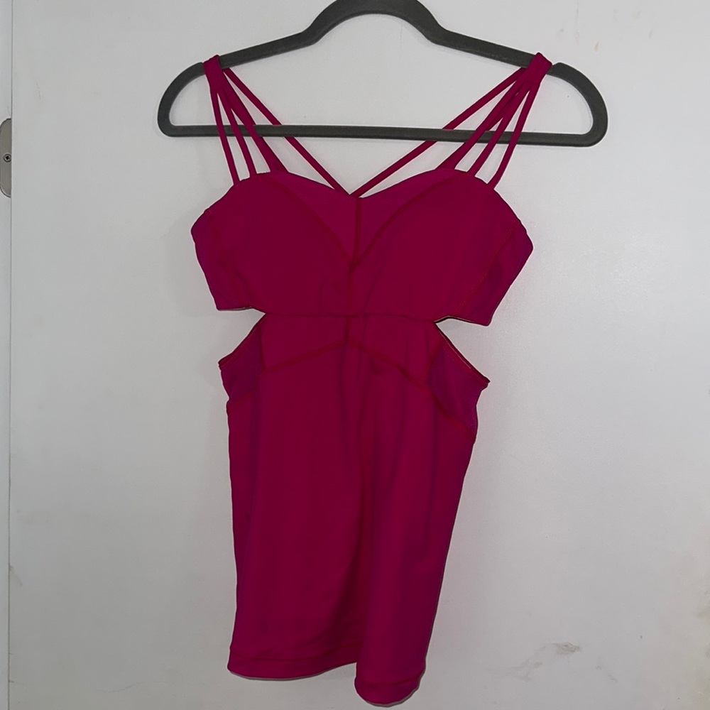 Lululemon Top with Built in Bra and Cut out sides